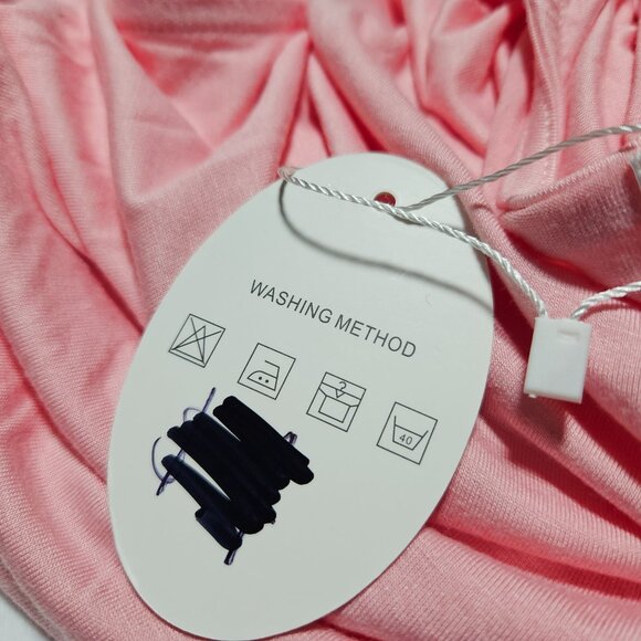 Qearal Tank Top Womens Size Large Pink Draped Neck Sleeveless Blouse Shirt New - Picture 5 of 6